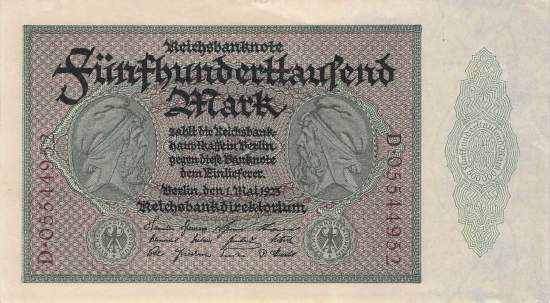 500000 Mark 1923 ro.87b D